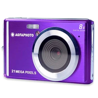 Abbildung von AgfaPhoto Photo Realishot DC5200 Kompakte Digitalkamera (21 MP, 2,4 &#039;LCD, 8 facher Digitalzoom, Lithium Batterie) Lila