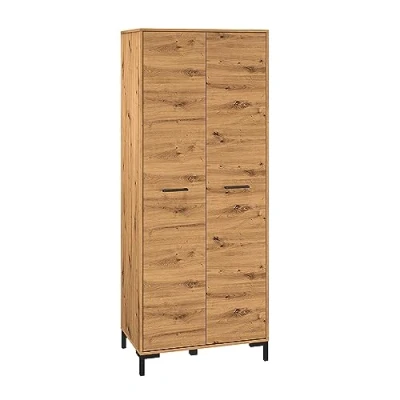 Abbildung von Lomadox Kleiderschrank 2 türig mit 1 Kleiderstange, Artisan Eiche Nb., B/H/T ca. 80/200/51 cm