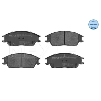 Abbildung von MEYLE 025 210 1214 Bremsbelagsatz ORIGINAL Quality Vorderachse nicht für Verschleißwarnanzeiger vorbereitet mit Anti Quietsch Blech HYUNDAI: Getz