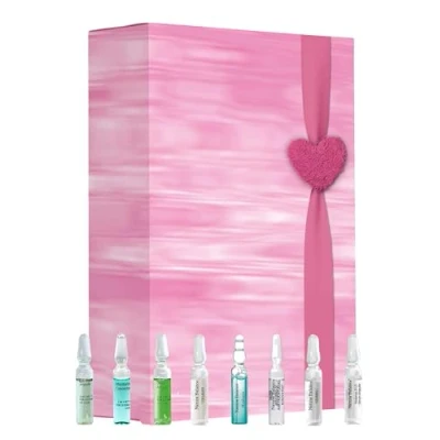 Abbildung von Geschenkset rosa Damen 24 Ampullen 8 Sorten Pflege Geschenkbox Hyaluron Serum 2ml Kollagen Retinol Hyaluronsäure Gesicht Kur Gesichtspflege Feuchtigkeit Frauen Geschenk Valentinstag Liebe Muttertag