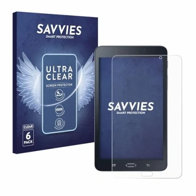 Abbildung von Savvies 6 Stück Schutzfolie für Samsung Galaxy Tab A6 7.0 Displayschutz Folie Ultra Transparent