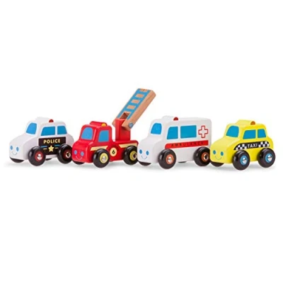 Abbildung von New Classic Toys 11930 Spielfahrzeuge Fahrzeugset 4 Fahrzeuge