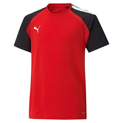 Abbildung von Puma Teampacer Sport Tshirt für Kinder, Größe: 128, Rotschwarzweiss