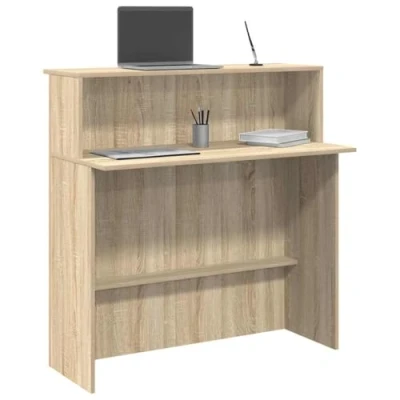 Abbildung von vidaXL Schreibtisch Empfangstheke Sonoma Eiche 100x50x103,5 cm Holzwerkstoff
