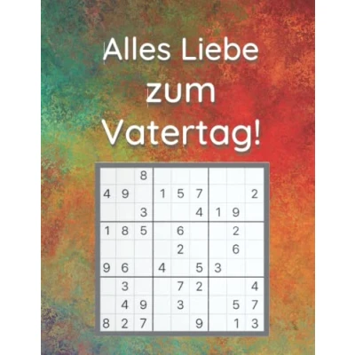 Abbildung von Alles Liebe zum Vatertag: Ein kleines Vatertagsgeschenk &amp; Papa Geschenk personalisiert 100 Rätsel von leicht bis sehr schwer
