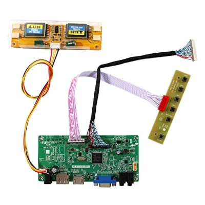 Abbildung von VSDISPLAY HD MI DP VGA Audio Controller für 17 Zoll / 19 LTM170EX LTM170E8 LTM190E4 1280x1024 30pin 4CCFL lvds LCD Bildschirm Panel