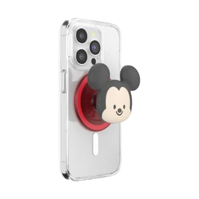 Abbildung von PopSockets: PopGrip Round für MagSafe Inklusive Adapterring Ausziehbarer Sockel und Griff mit einem Austauschbarem Top Smartphones Hüllen Kawaii Mickey