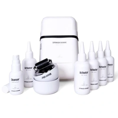 Abbildung von Copenhagen Grooming Haarwachstum Beschleunigen Set für Männer mit Haar Wachstum Serum, Dermaroller Hair growth &amp; Derma Roller Reiniger Verlangsamt Haarausfall (250 Tage Vorrat)