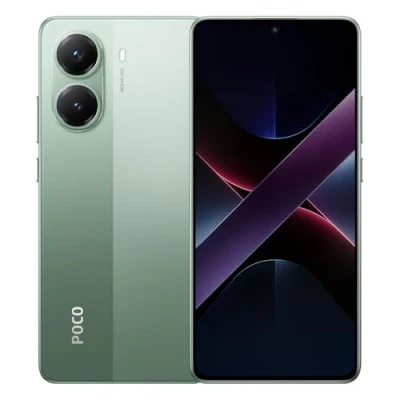 Abbildung von Xiaomi Poco X7 Pro 5G Smartphone 8GB RAM 256GB ROM, Dimensity 8300 Ultra, 6,67 Zoll AMOLED Display, 6000 mAh Akku,90W Turboladung, 64 MP Dreifachkamera,Grün