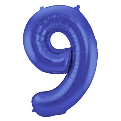 Abbildung von Ballonfolie 9 Matt Blau 86 cm