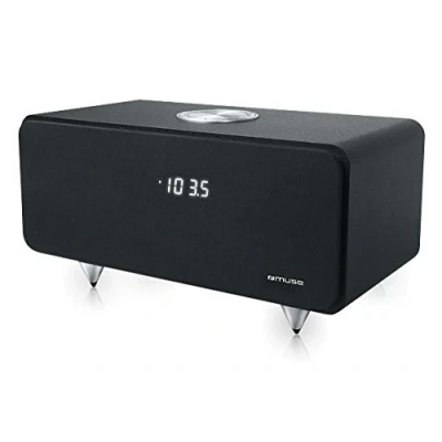Abbildung von Muse M 950 BT Bluetooth Lautsprecher mit Radio und holzgehäuse (PLL Tuner, NFC, USB) schwarz