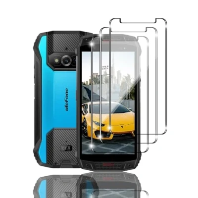 Abbildung von Ljietr 3 Stück Schutzfolie für Ulefone Armor 15, Panzer Schutz Glas, Panzerfolie, Schutzglas, HD Displayschutzfolie, 9H Härte 15