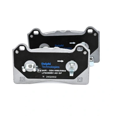 Abbildung von DELPHI LP5058EV Bremsbelagsatz mit Anti Quietsch Blech Zubehör FORD USA: Mustang Mach E