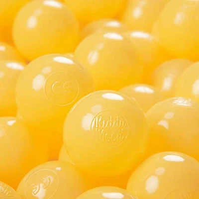 Abbildung von KiddyMoon 100 ∅ 6Cm Kinder Bälle Für Bällebad Spielbälle Baby Plastikbälle Made In EU, Gelb
