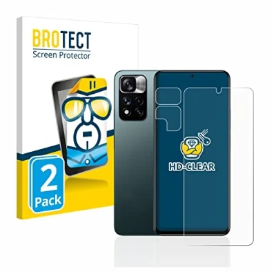 Abbildung von BROTECT (2 Stück Schutzfolie für Xiaomi Redmi Note 11 Pro+ 5G (Display+Kamera) Displayschutz Folie Ultra Klar