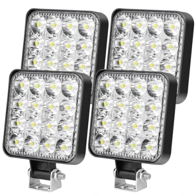 Abbildung von HOSPAOP LED Arbeitsscheinwerfer 12V Strahler 48W Offroad Zusatzscheinwerfer IP67 Auto Scheinwerfer Rückfahrscheinwerfer Beleuchtung für Trecker Bagger SUV UTV ATV, 4 Pack