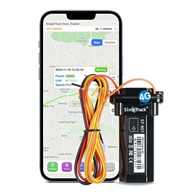 Abbildung von SINOTRACK Fahrzeug GPS Tracker, Anti Verlust Alarm, tragbar, Echtzeit Ortungsgerät, wasserdicht, für Auto, Motorrad, Tracker LKW, Taxi, unterstützt iOS Web Android Plattform