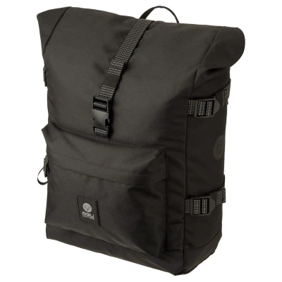 Abbildung von AGU Urban Trend H2O Roll Top Fahrradtasche für Gepäckträger, 14L Seitentasche Fahrrad mit Schultergurt, Wasserabweisend, 100% Recyceltes Polyester Schwarz