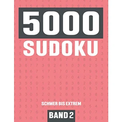 Abbildung von 5000 Sudoku: Großes Sudoku Buch mit Rätseln Schwierigkeit Schwer bis Extrem für Kinder, Erwachsene und Senioren Band 2