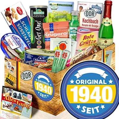 Abbildung von Original seit 1940 ++ Spezialitäten Ossi Paket Geschenke 80 Geburtstag Frau