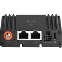 Abbildung von Ubiquiti UMR Ultra, Cellular network router, Black, Aluminium, Polycarbonate (PC), DIN rail/Wall mounting, Status, Fast Ethernet