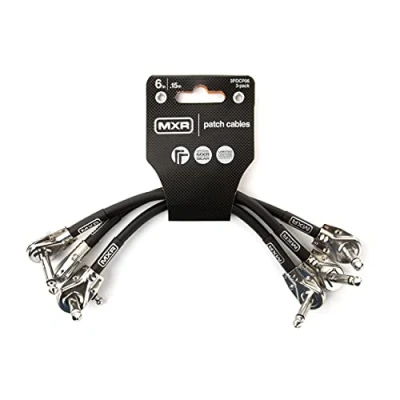 Abbildung von JIM DUNLOP MXR Patchkabel, 6 Zoll 15 cm 3er Pack, 1/4 Winkelstecker (3PDCP06)