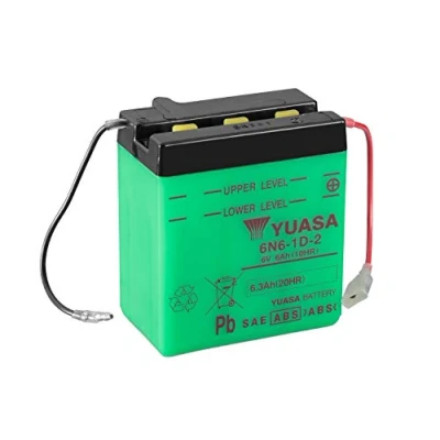 Abbildung von YUASA BATTERIE 6N6 1D 2 offen ohne Saeure
