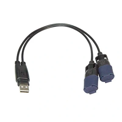 Abbildung von TecMate OptiMATE CABLE O 110, USB Y Splitter, mit witterungsbeständigem Anschlusssystem, Blue