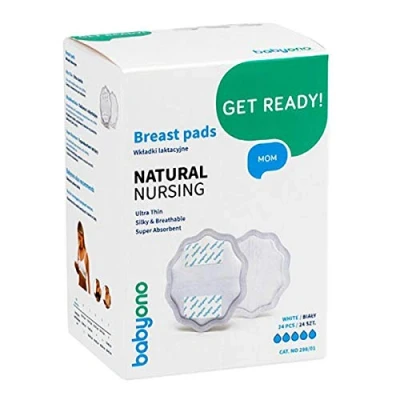 Abbildung von Babyono 298/01 LAKTATIONENINLAGE SCHNÜN WEISS NATURAL NURSING 24STK
