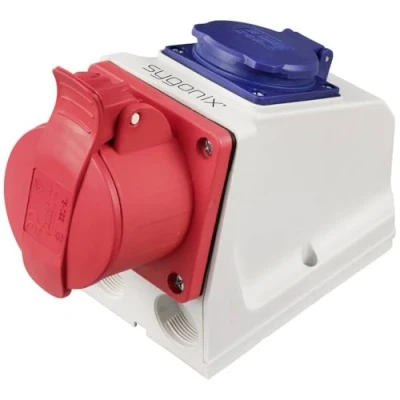 Abbildung von sygonix SY 6271370 CEE Wandsteckdose 16 A 5polig 415 V/AC 1 St.