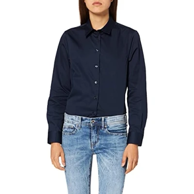 Abbildung von Seidensticker Damen 132201 Bluse, Navy, 44