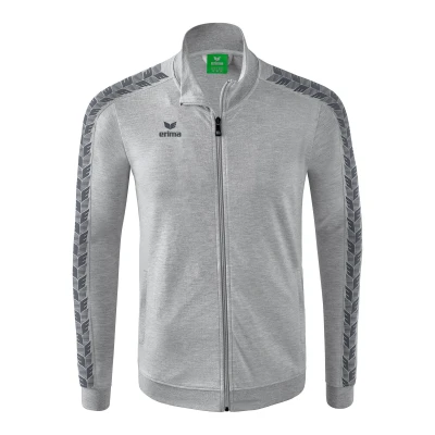 Abbildung von Erima Kinder Essential Team Tracktop Jacke, hellgrau melange, 164