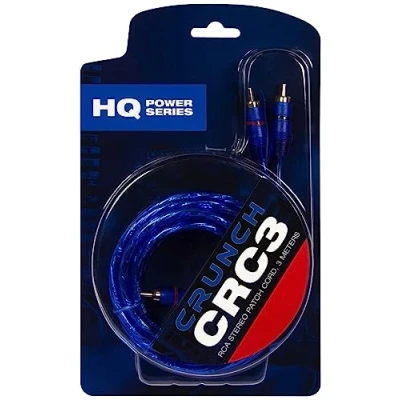 Abbildung von Crunch CRC3 Cinch Kabel 3,00 m [2 x RCA Stecker 2 Stecker]