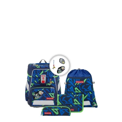 Abbildung von Step by Spaceset 5TLG Schulranzen Set für Kinder, Größe: One Size, Soccer ben