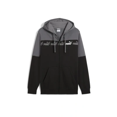 Abbildung von Puma Around THE Block Sweatjacke, Herren, Größe: Small, Cool dark gray