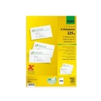 Abbildung von Sigel Visitenkarten 3C Ink/Laser/Copy 225g/qm hochweiß VE=1000 Stück