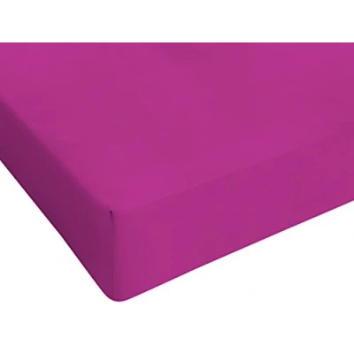 Abbildung von Max color Betttuch 25cm Ecke, Fuchsia, french size kleine Doppelte