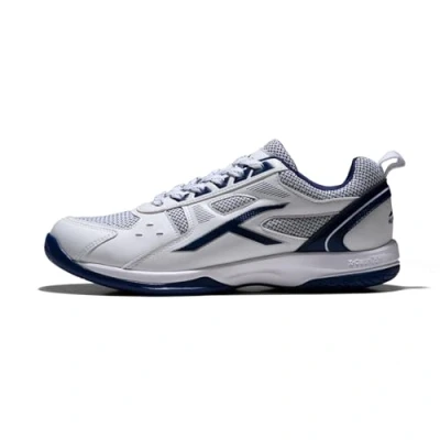 Abbildung von HUNDRED Raze Badminton Schuhe für Herren (Weiß/Navy. EU 42/UK 8/US 9)
