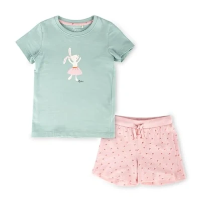 Abbildung von Sigikid Kinder Pyjama Zweiteiler Schlafanzug Bio Baumwolle Sommer Nachtwäsche für Mädchen