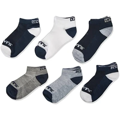 Abbildung von Levi&#039;s LOW CUT 6 PACK Unisex Socken für Kinder, Größe: 27 35, Dress blues