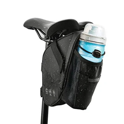 Abbildung von CCKOLE Satteltasche Fahrrad Satteltaschen Wasserdicht, Fahrradtasche Hecktasche reißfeste, MTB Rennrad Tasche für Mountainbike mit Wasserflaschentasche (1.5L)