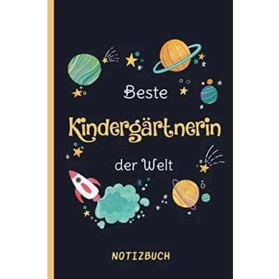 Abbildung von Beste Kindergärtnerin der Welt: A5 Notizbuch als Geschenk für eine /punktiert Geschenke zum GeburtstagGeburtstagsgeschenk Kollegin