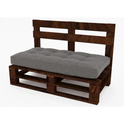 Abbildung von Lermowood Palettenmöbel Mpe Bank 120 x 80 cm Palisander Europaletten Indoor und Outdoor Lounge Gartenmöbel Holz Set Möbel Terrasse Balkon Loft Stil Paletten