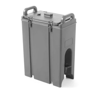 Abbildung von HENDI Thermobox, Getränkebehälter mit Ablasshahn, heißen und kalten Getränken, Thermobehälter, Transportbox, HDPE, 18L, 230x420x(H)620mm, Schwarz