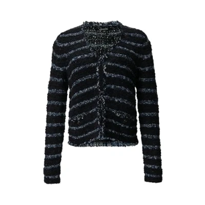 Abbildung von comma Strickjacke, Damen, Größe: 44, Ozeanblau