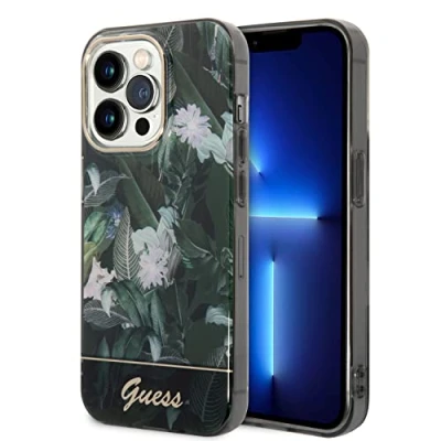 Abbildung von Guess Jungle Collection GUHCP14LHGJGHA Hardcase für iPhone 14 Pro 15.5 cm grün