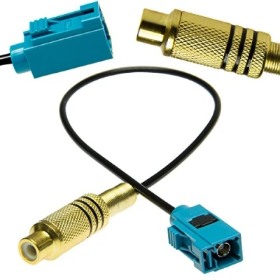 Abbildung von Adapter Universe Cinch Fakra RCA Video Rückfahrkamera für Ford Blaupunkt KFZ