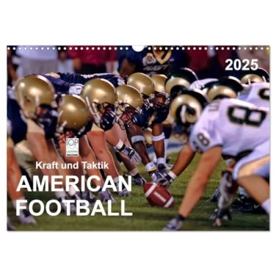 Abbildung von Kraft und Taktik American Football (Wandkalender 2025 DIN A3 quer), CALVENDO Monatskalender