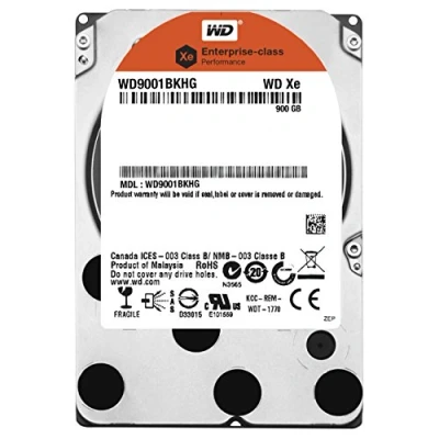 Abbildung von Western Digital WD9001BKHG XE 900GB interne Festplatte (6,4 cm (2,5 Zoll), SAS mit 6 Gb/s) (Generalüberholt)