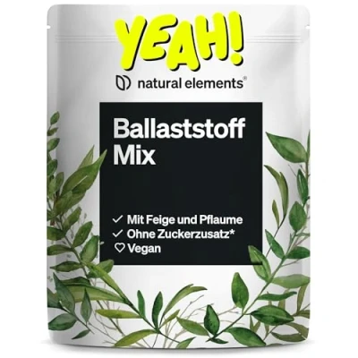 Abbildung von Ballaststoff Mix 600g 9 natürliche Quellen mit Inulin und Akazienfaser gut verdaulich für den Darm vegan, ohne Zuckerzusatz in Deutschland produziert &amp; laborgeprüft 600 g